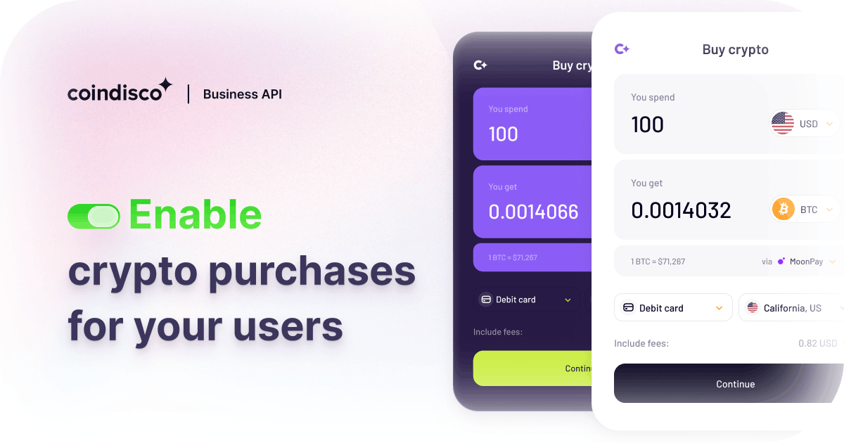 Transak Widget Fiat On-Ramp for Your Business | Buy Crypto Widget & API